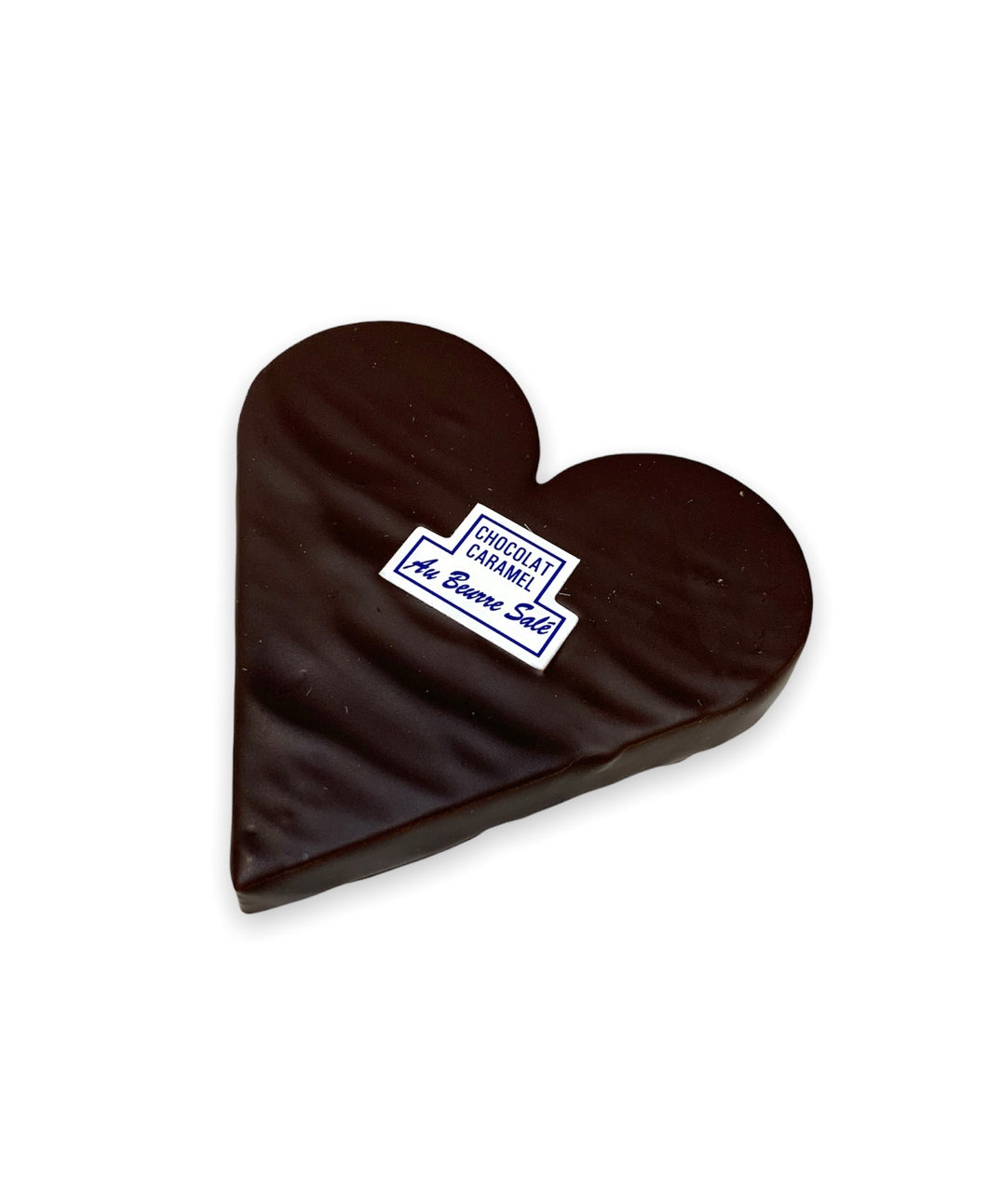 Cœur chocolat noir caramel au beurre salé 50g