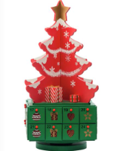 Charger l'image dans la galerie, Calendrier de l'Avent Grands Sapin en bois à garnir 1P
