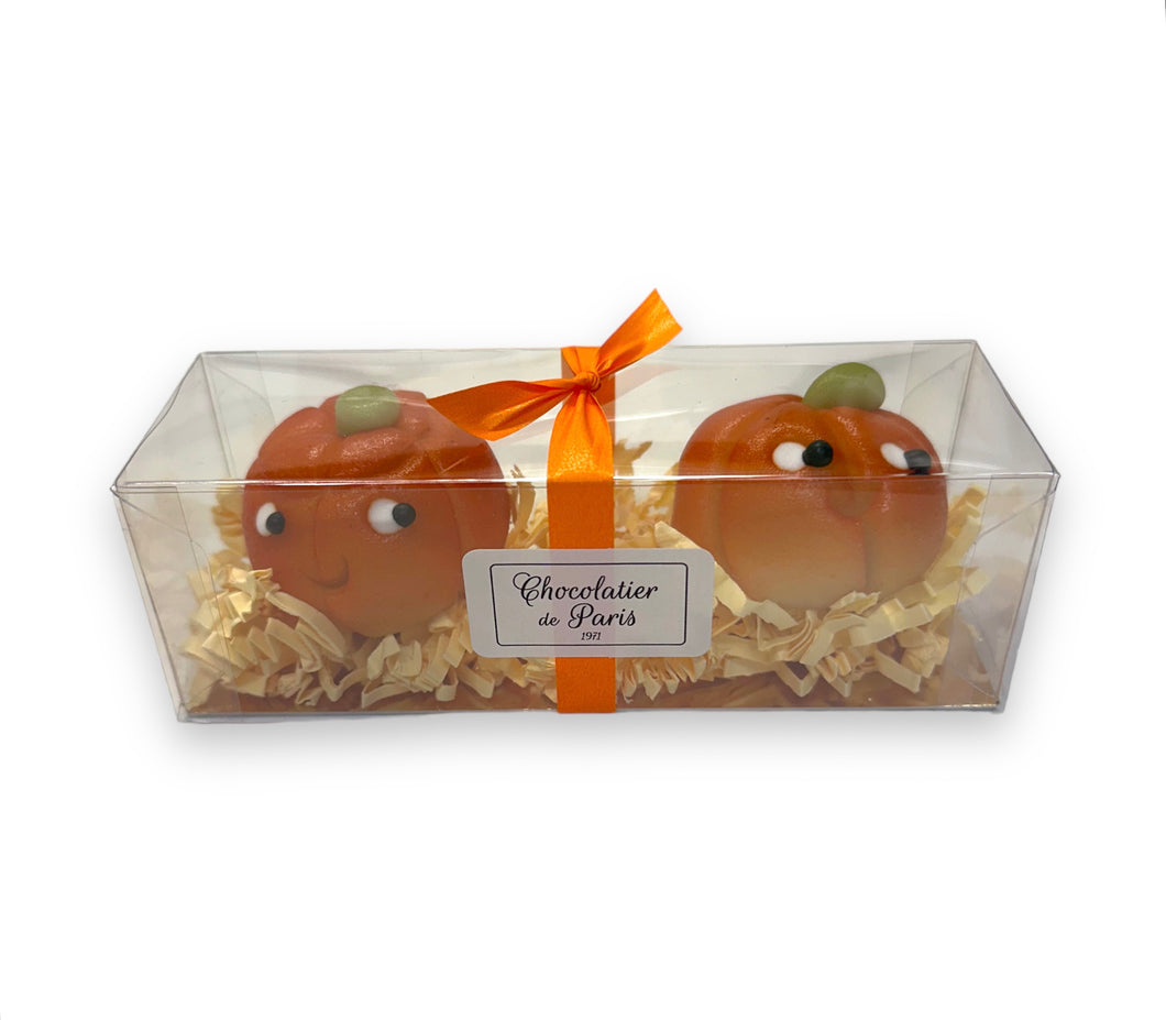 Coffret Citrouilles à la Pâte d'amandes 2P