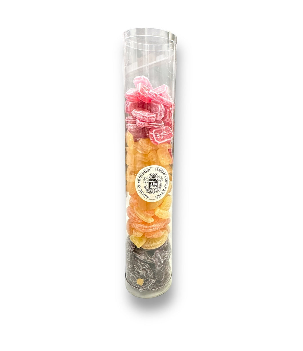 Assortiment de bonbons anciens 290g (violette, coquelicot, quartiers orange et citrons, bergamote)